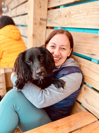 Becki with her dog Willow